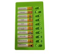 Liste de tâches à faire, Tableau todo list, avec 10 cartes blanches et 88 autocollants, Pour enfants non verbaux et autistes (Vert)