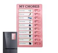 Liste De Tâches Réutilisable - Tableau De Planification Quotidienne, Cartes De Rangement Amovibles, Système De Contrôle De L'activité Visuelle, Conception Pratique Et Durable | Utiliser Pour Les