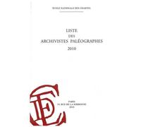Liste Des Archivistes Paléographes 2010