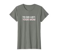 Liste des Choses à Faire pour Maman T-Shirt, Femme, Vert Kaki chiné, S