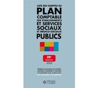 Liste des comptes du plan comptable des établissements et services sociaux et médico-sociaux publics Jean-Marc Le Roux (Auteur)