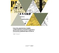Liste des pépiniéristes, conformément à l'article 9, § 6 de la Convention phylloxérique de Berne - Ministere De L'agriculture - Hachette Bnf - broché - Livre