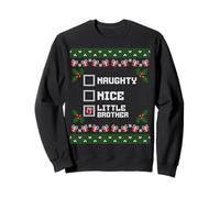 Liste des Père Noël coquins Nice Little Brother Family Christmas Sweatshirt