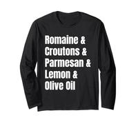 Liste d'ingrédients de la Salade César Recette Amusante Manche Longue