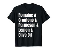 Liste d'ingrédients de la Salade César Recette Amusante T-Shirt