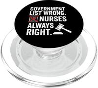 Liste du Gouvernement Mauvais Pouvoir infirmière PopSockets PopGrip pour MagSafe