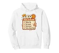 Liste Quotidienne de Choses à Faire avec Retro Leo, Astrologie Amusante, Fille d'anniversaire Sweat à Capuche