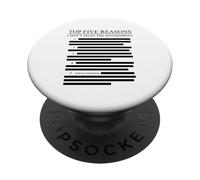 Liste rédigée Top Five Reasons I Don't Trust The Government PopSockets PopGrip Adhésif