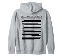 Liste rédigée Top Five Reasons I Don't Trust The Government Sweat à Capuche