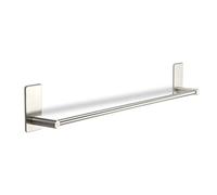 Listel à Crochets TALIDA Acier Inox Autoadhésif avec Patin Adhésif 3M (Longueur : 585 mm/Ø Listel 12 mm) avec 3 Crochets S pour Cuisine et Bain Crochet Portemanteau de SO-TECH®