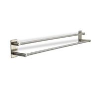 Listel à Crochets TALIDA Acier Inox Autoadhésif avec Patin Adhésif 3M (Longueur : 735 mm/Ø Listel 12 mm) avec 3 Crochets S pour Cuisine et Bain Crochet Portemanteau de SO-TECH®