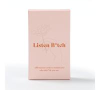 Listen B*tch Cartes d'affirmation | 50 affirmations quotidiennes pour vous rappeler qui vous êtes le f*ck