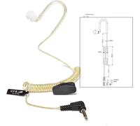 Listen Only Acoustic Tube Earphones-3.5 mm Jack-One Ear-Headset with Symmetrical Armature-Headphones for Radio,Speaker Microphones