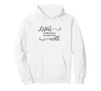 Listen to Good Advice Live Well Christian Citation Sweat à Capuche