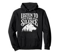 Listen to The Silence Wolf Randonnée Camping Wildlife Outdoor Sweat à Capuche