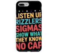 Listen Up Rizzlers Sigmas Show What They Know Motivation Coque pour iPhone 7 Plus/8 Plus
