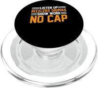 Listen Up Rizzlers Sigmas Show Work No Cap - PopSockets PopGrip pour MagSafe