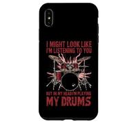 Listening to You Playing My Drums Batterie de Batterie Coque pour iPhone XS Max