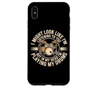 Listening to You Playing My Drums Batterie de Batterie Coque pour iPhone XS Max