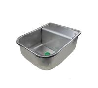 Lister Abreuvoir en acier inoxydable 4 litres avec robinet à flotteur 1/2" AG