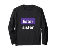 Lister Sister Inspiring Fun Rétro Lesbienne Divers Cadeau Femme Manche Longue