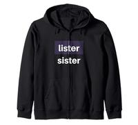 Lister Sister Inspiring Fun Rétro Lesbienne Divers Cadeau Femme Sweat à Capuche
