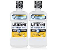 Listerine Advanced White multi-effect mouthwash NEW 2 x 500ml by Listerine