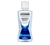 Listerine Bain de bouche Advanced Nightly Reset Midnight Mint (zéro alcool) (500 ml), avec formule unique de nettoyage en profondeur pour reminéraliser l'émail des dents et aider à prévenir les caries