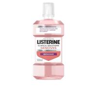 Listerine - Bain de bouche Clinical Solutions Gencives - Goût menthe douce, sans alcool - Réduit les bactéries de la plaque dentaire et protège les gencives - Efficacité cliniquement prouvée