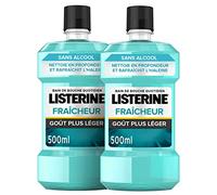Listerine fraîcheur bain de bouche goût plus léger 500ml