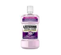 Listerine - Bain de Bouche Total Care Goût Plus Léger 0% alcool (bouteille de 500 ml) - Soin bucco-dentaire 10 bénéfices en 1 - Bain de bouche sans alcool pour une haleine fraîche durable