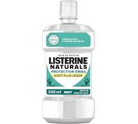Listerine | Bain de Bouche Naturals Protection Émail Goût Plus Léger (bouteille de 500 ml) - Bain de bouche quotidien avec des huiles essentielles - Soin bucco-dentaire sans alcool ni colorants