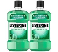 Listerine Bain De Bouche Protection Dents Et Gencives, 250ml - Lot De 2