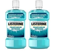 Listerine - Bain de Bouche Quotidien Fraîcheur Intense (bouteille de 500 ml) - Soin bucco-dentaire pour aider à protéger contre la plaque dentaire - Bain de bouche pour une haleine fraîche durable