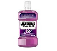 Listerine Bain de Bouche Quotidien Total Care (bouteille de 500 ml) - Soin bucco-dentaire protection émail 10 bénéfices en 1 - Haleine fraîche durable