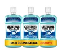 Listerine Bain De Bouche Total Care Anti-Tartre, Lot De 3x500ml ¿ Soin Bucco-Dentaire Contre La Formation De Tartre