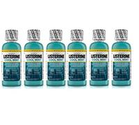 Listerine Cool Mint rince-bouche antiseptique pour la mauvaise haleine, format voyage 3,2 oz paquet de 6