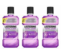 LISTERINE Total Care Lot de 3 flacons de rinçage buccal antibactérien avec effet 6 fois | Pour une hygiène buccale plus complète | 3 x 500 ml