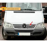 Listes de grilles compatibles avec Mercedes Sprinter, W902-W905, 2002-2006, moulure chromée en acier inoxydable, garniture chromée avant et bandes chromées de radiateur