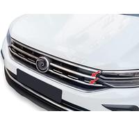 Listes de Grils valables pour VW TIGUAN II + Allspace | depuis 2020+ Moulure chromée Acier Inoxydable Garniture Chrome Avant Bandes chromées Radiateur