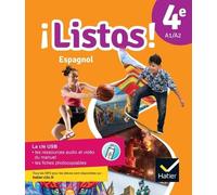 ¡Listos! Espagnol 4e A1/A2 - Avec 1 Clé Usb