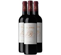 Listrac-Médoc Château Clarke - Rouge 2020 - Edmond de Rothschild - Vin Rouge de Bordeaux (3x75cl)