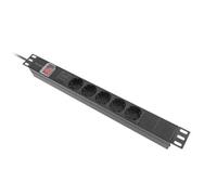 Rack pdu 19 1u 16a 5x PDU-05F-0200-IEC-BK multiprise