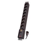 Multiprise Lestar 8 prises 1.5m (Noir) IEC