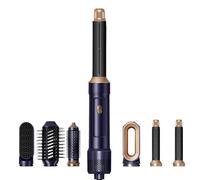 Listy Seche Cheveux 6 en 1 Air Styler, Brosse Soufflante Hair Styler avec 6 Accessoires, Sèche Cheveux, Brosse Souflante, Airflow Fer a Boucler(Bleu)