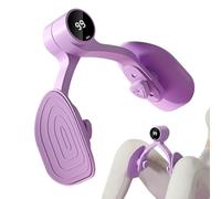 lisutupode Appareil d'entraînement musculaire du plancher pelvien 21,5 x 11 cm avec écran intelligent, comptage automatique, antidérapant, équipement de gym à domicile pour renforcement des jambes