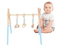 Lisutupode Arche Eveil Bebe Bois Pliable, Jouet De Gymnastique Pliable,Jouets D'apprentissage Pour Tout Petits,jouet Gymnastique Pour Nouveau Nés,Accessoires D'exercice Pour Nouveau Nés,45x37.5x47.5cm