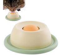 lisutupode Assiette à lécher pour chats - Mangeoire lente rotative ronde interactive - Gamelle amusante anti-vomissements pour chats - Jouet pour chiots et animaux de compagnie