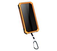 lisutupode Banque d'énergie solaire de 10 000 mAh 16,1 x 7,9 x 1,7 cm Chargeur portable à charge rapide - Chargeur sans fil de lampe torche et charge rapide en voyage