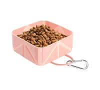 lisutupode Bols de voyage pour chiens | Mangeoire de nourriture pliable pour animaux de compagnie, abreuvoir portable 500 ml pour voyages, randonnée, camping, plage, promenades, bateau